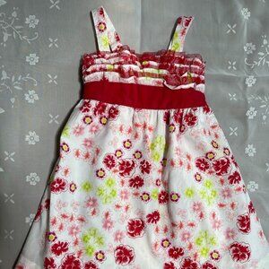 PENELOPE Mack Ltd White & Red Summer Dress 24 Months Sundress with Underskirt